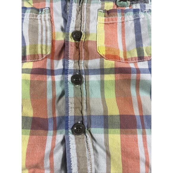 OshKosh B’Gosh Plaid Button Up Collared Shirt Size 18 months Multicolor - Picture 3 of 7